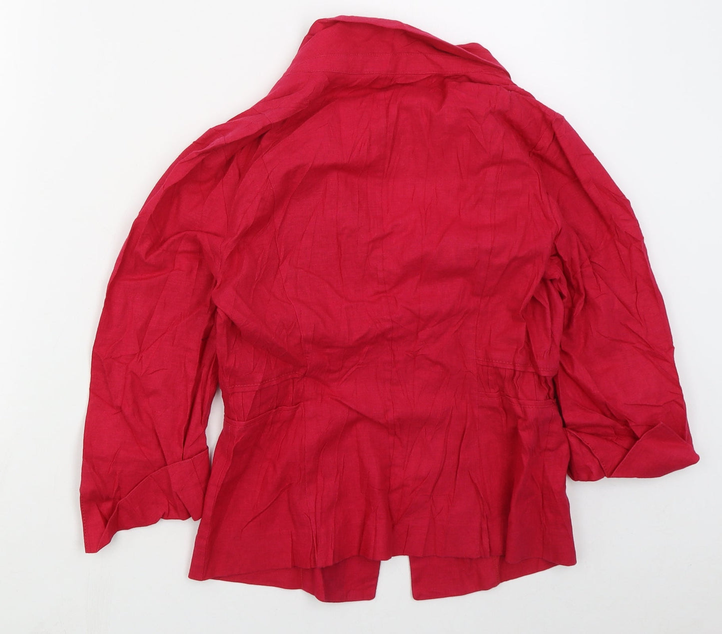 Marks and Spencer Womens Pink   Jacket  Size 10  Hook & Eye