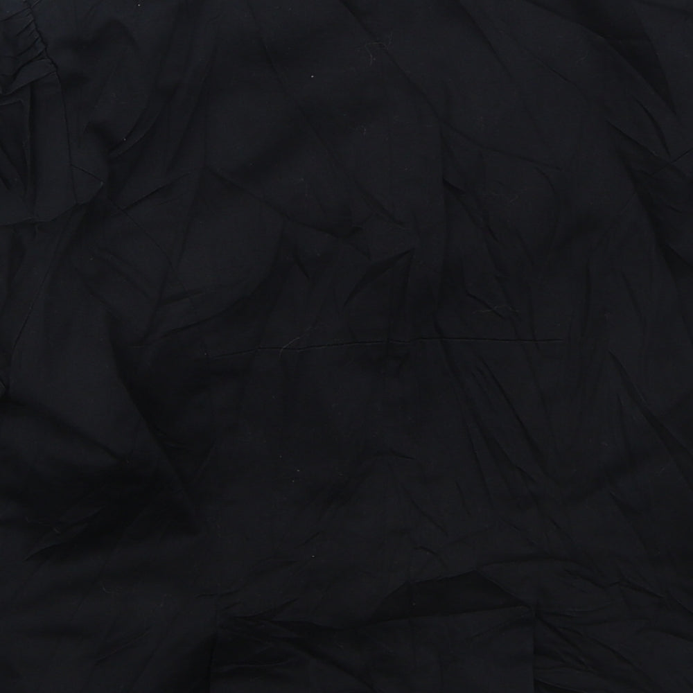 Warehouse Womens Black   Jacket  Size 12  Button