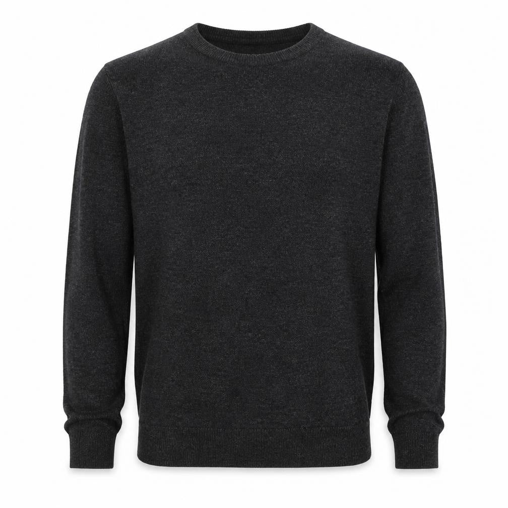 George Mens Grey V-Neck  Cotton Pullover Jumper Size M