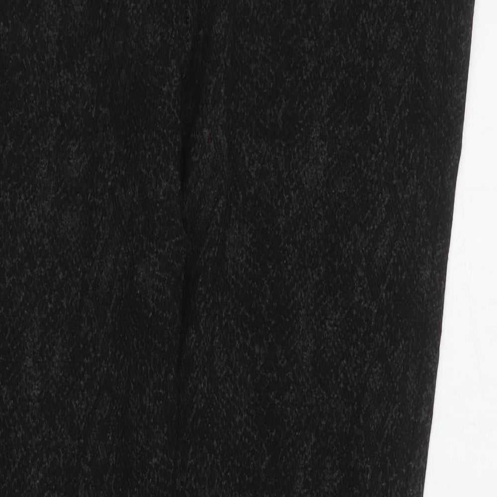 Marks and Spencer Womens Grey Animal Print Viscose Jogger Trousers Size 12 L26 in Regular  - Leggings