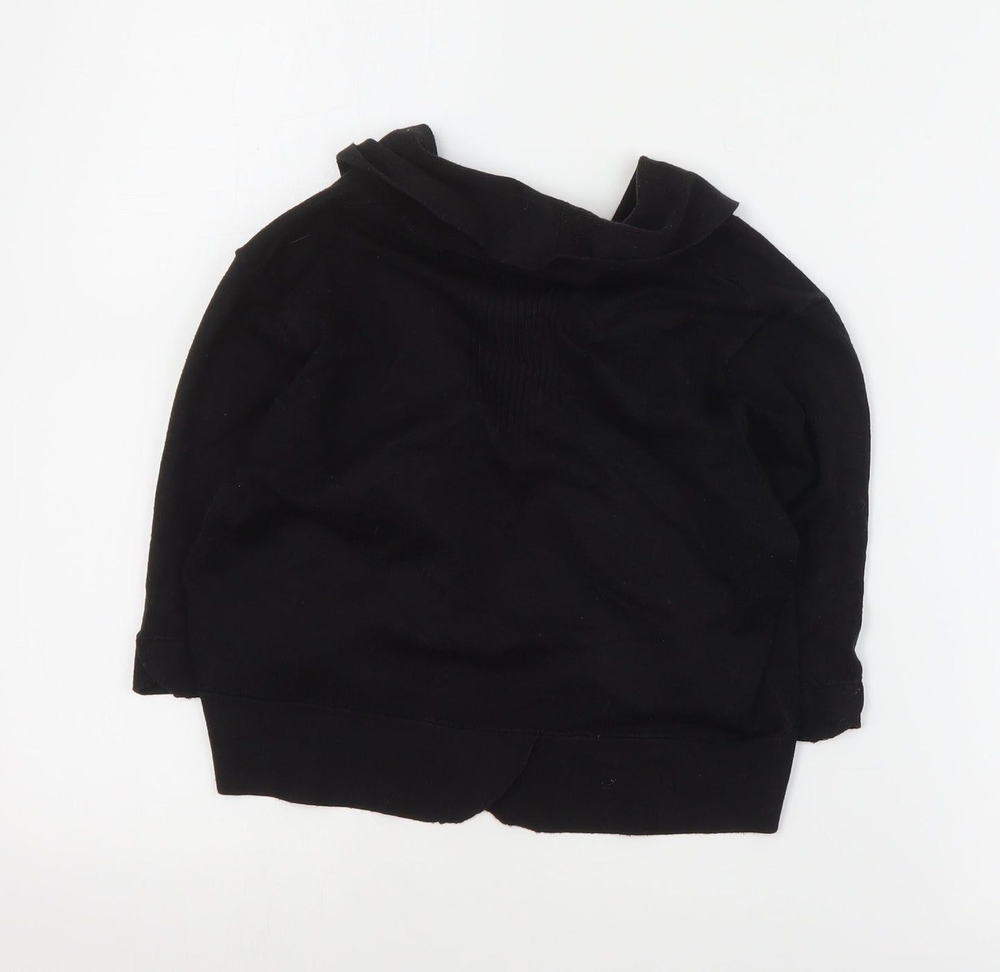 Principles Womens Black V-Neck  Acrylic Shrug Jumper Size 10