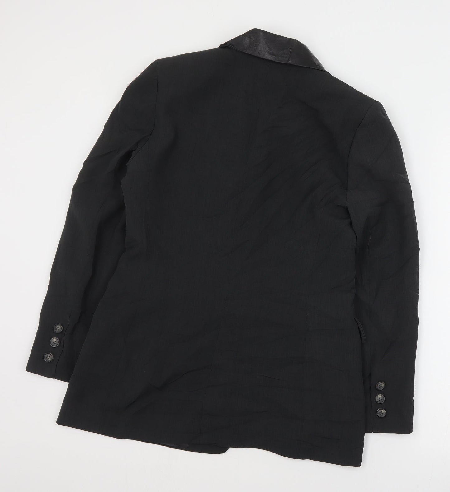 Histoire de Plaire Womens Black  Polyester Jacket Suit Jacket Size M