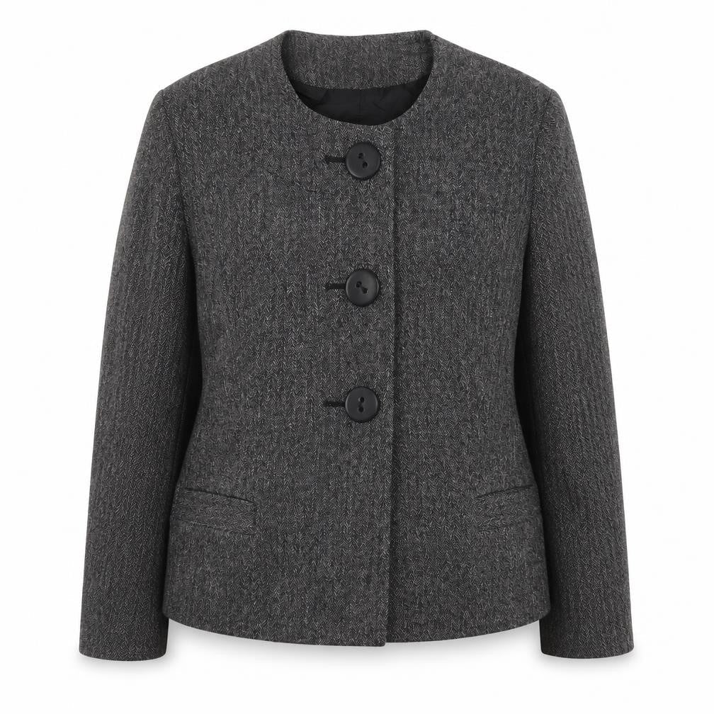 M&Co Womens Grey   Jacket Coat Size 16  Button