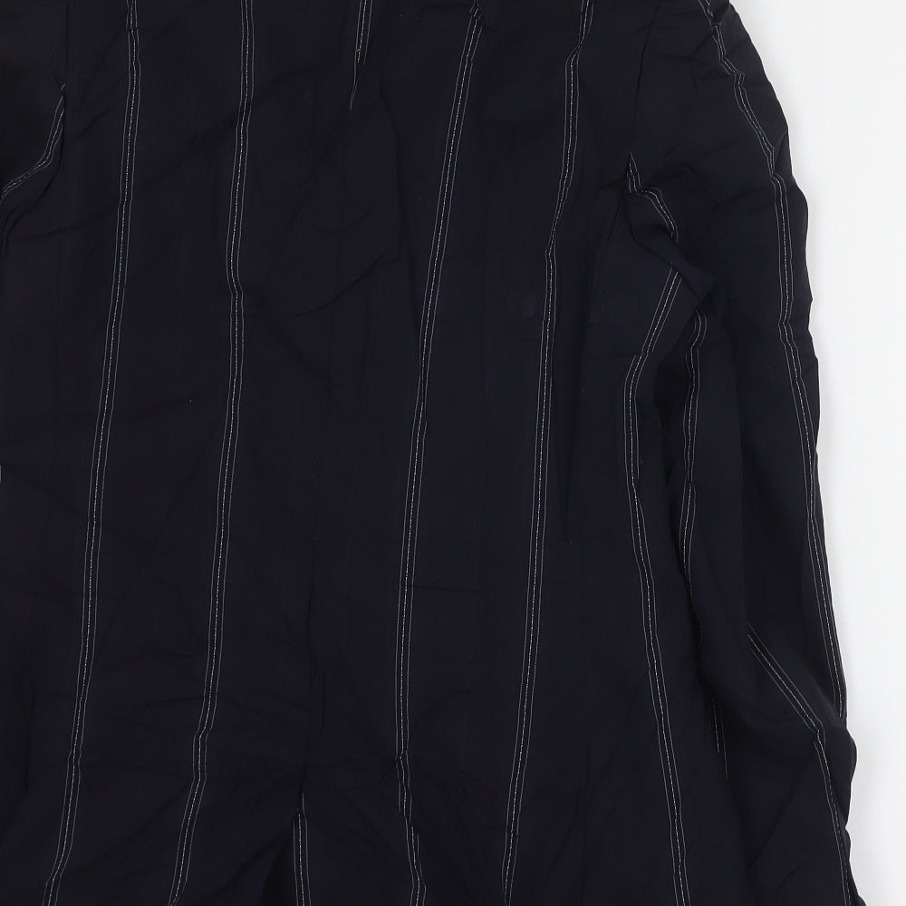 NEXT Womens Blue Striped Wool Jacket Suit Jacket Size 8