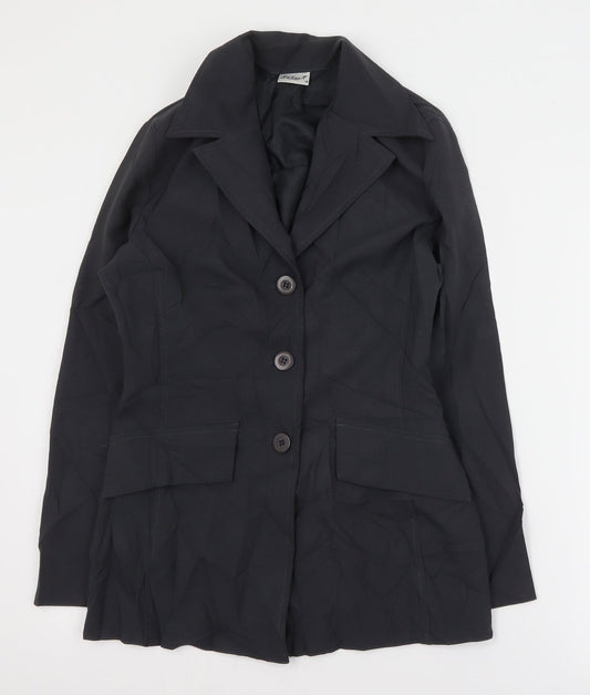 Select Womens Grey   Jacket Blazer Size 10  Button