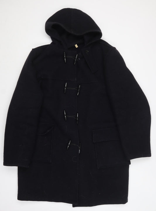 Preworn Womens Blue   Overcoat Coat Size L