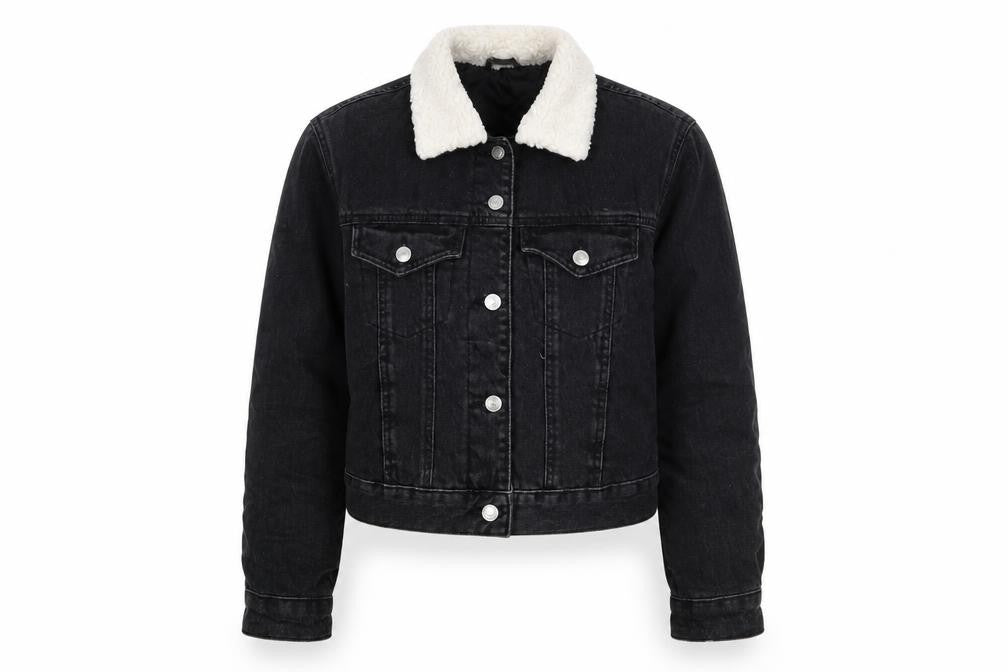 Topshop Womens Black   Jacket Coat Size 6  Button