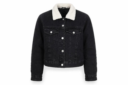 Topshop Womens Black   Jacket Coat Size 6  Button