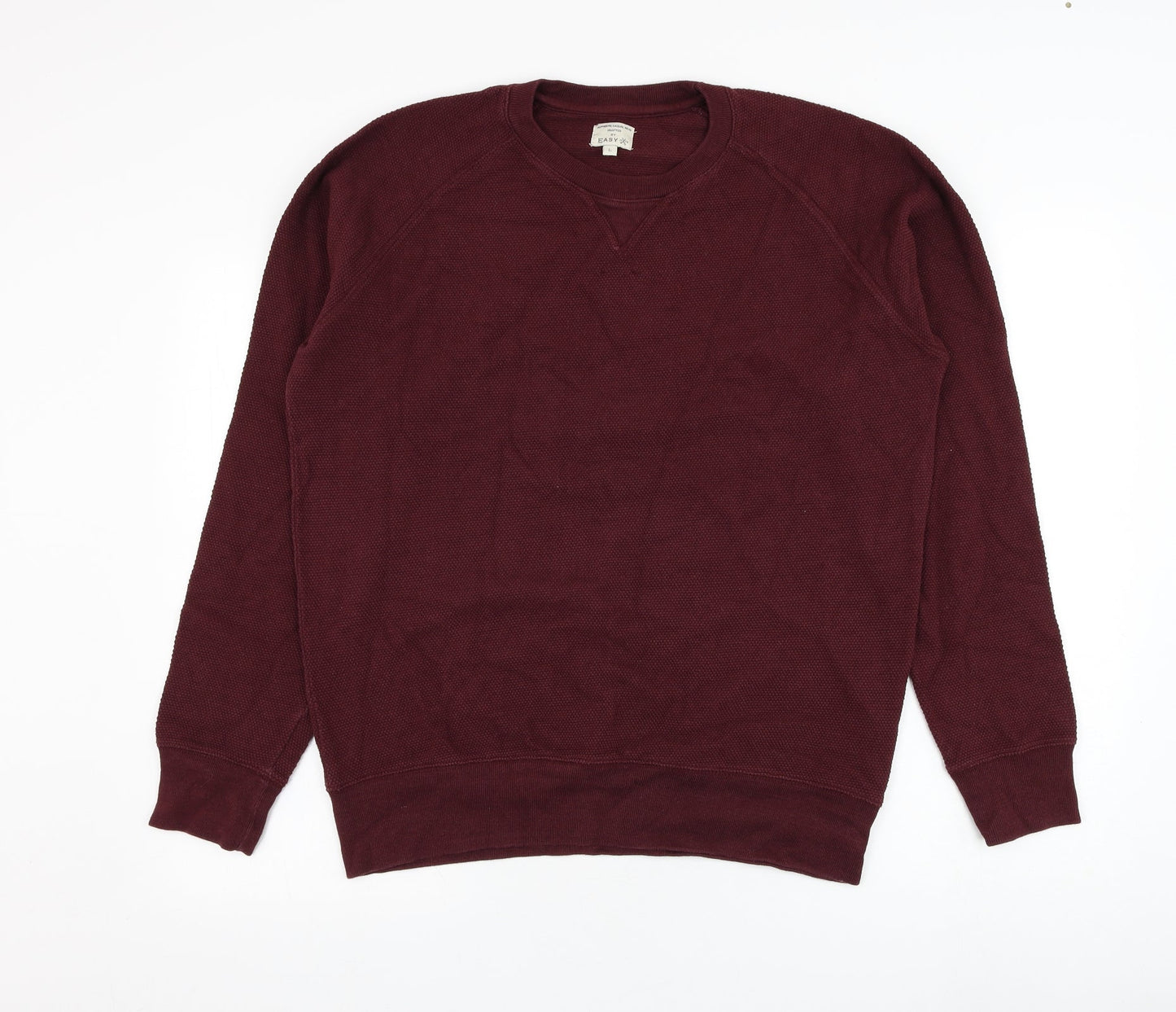 Matalan Mens Red  Cotton Pullover Sweatshirt Size L