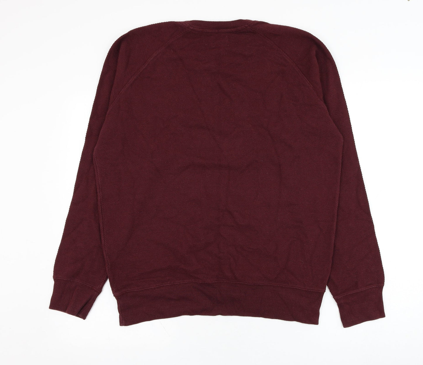 Matalan Mens Red  Cotton Pullover Sweatshirt Size L