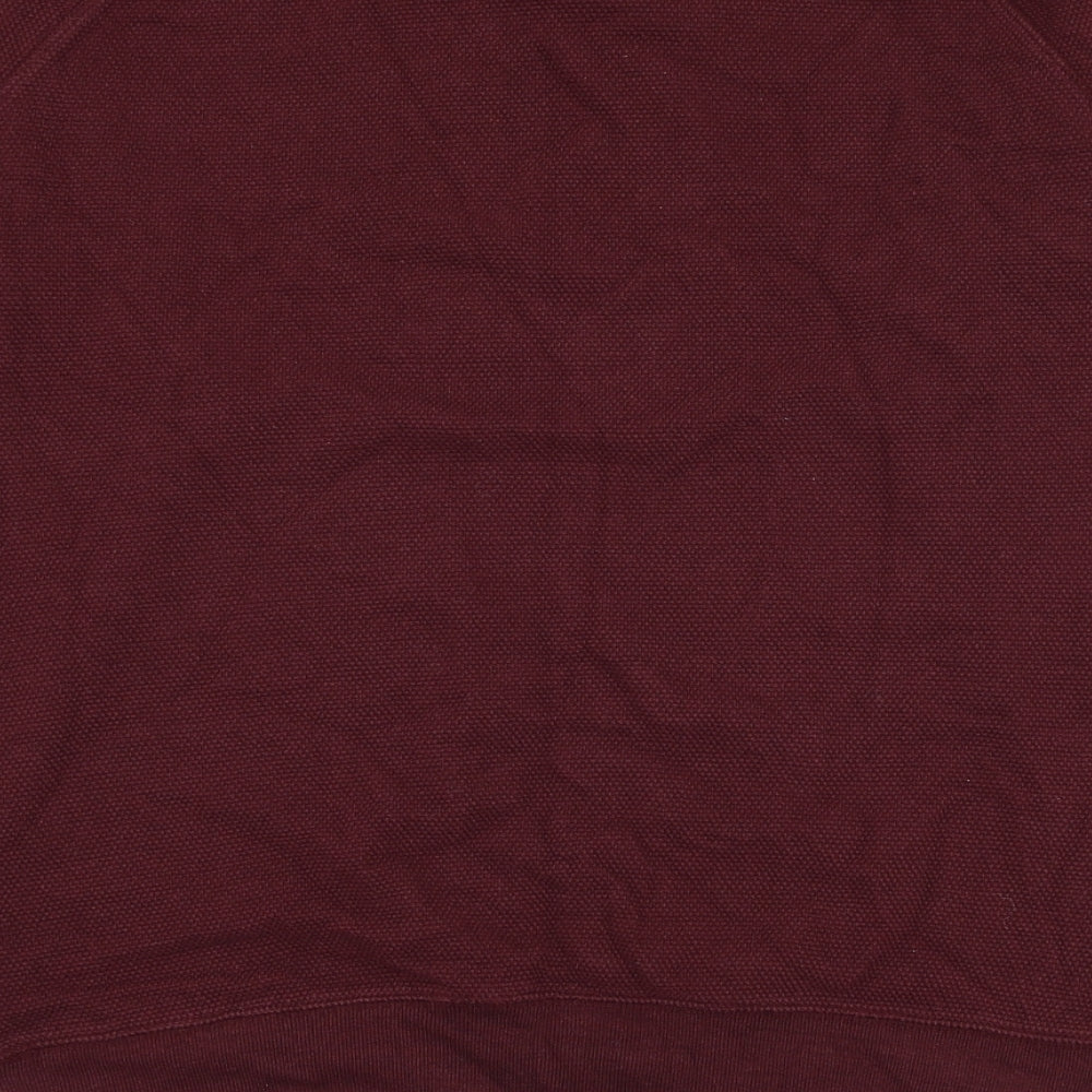 Matalan Mens Red  Cotton Pullover Sweatshirt Size L