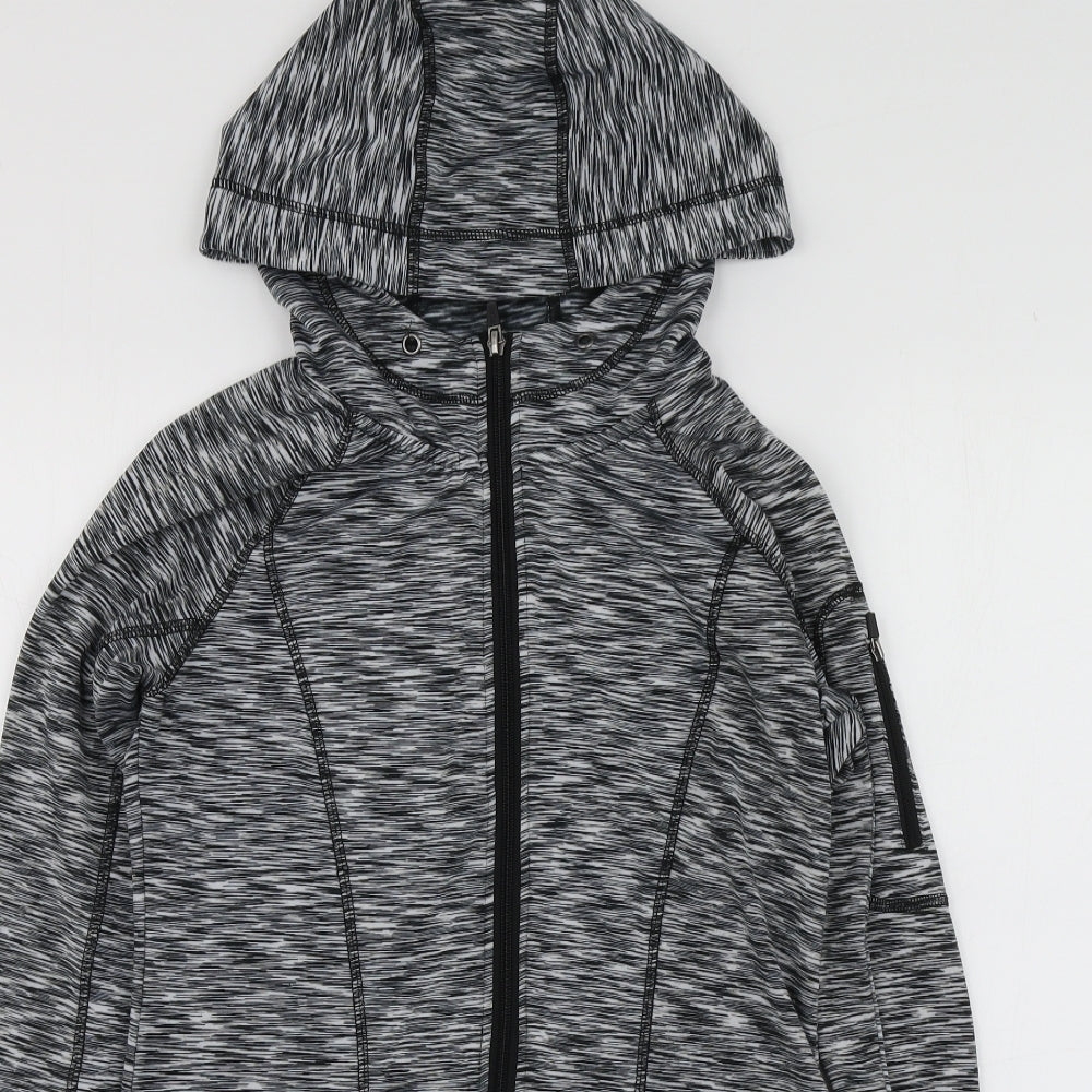 RBX Womens Grey  Polyester Full Zip Hoodie Size S