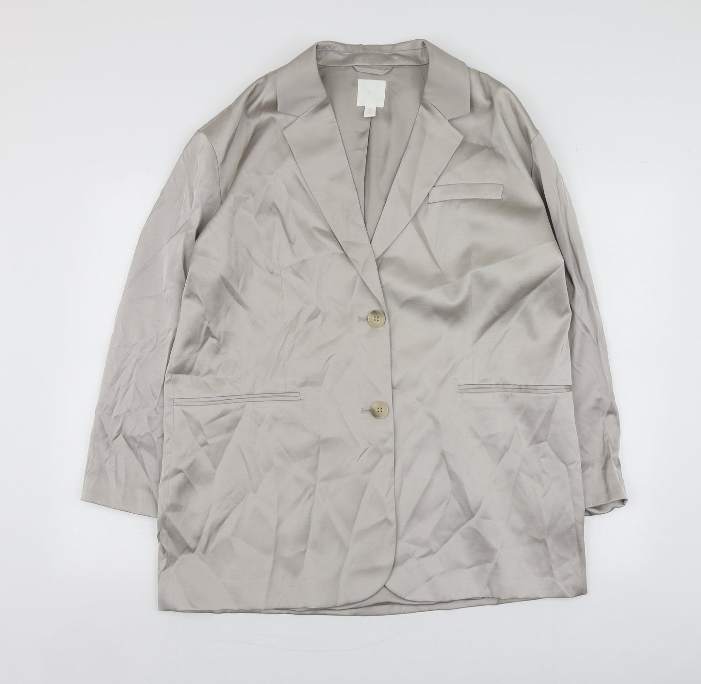 H&M Womens Silver   Jacket  Size S