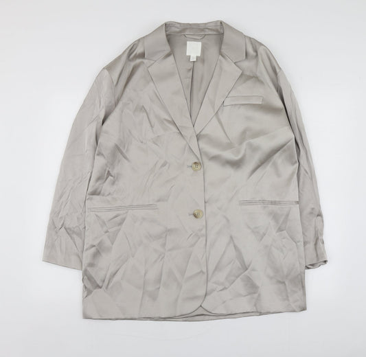 H&M Womens Silver   Jacket  Size S