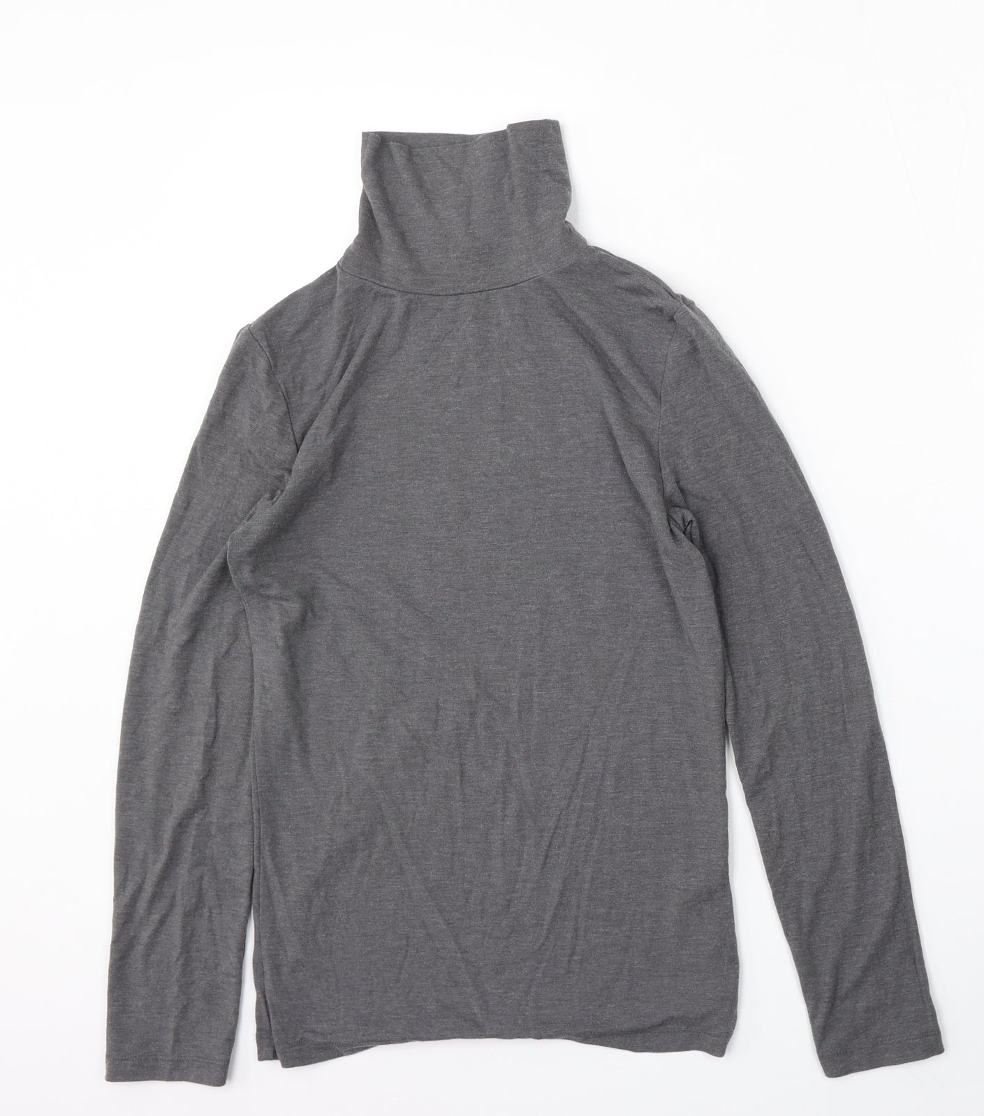 Redherring Womens Grey Mock Neck  Polyester Pullover Jumper Size 10