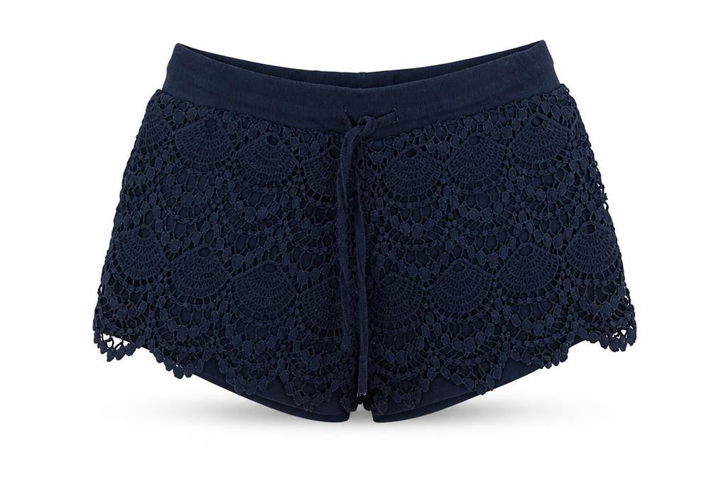 Primark Womens Blue  Cotton Hot Pants Shorts Size 6  Regular
