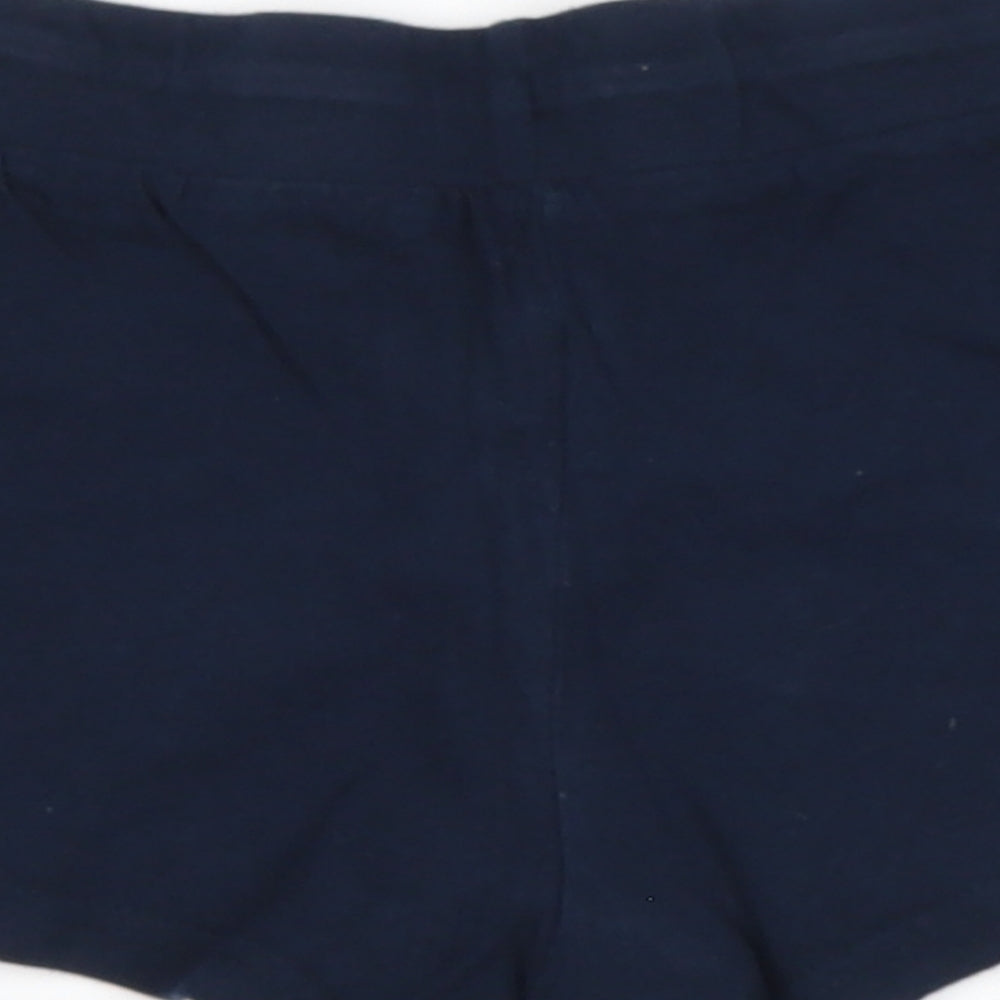 Primark Womens Blue  Cotton Hot Pants Shorts Size 6  Regular