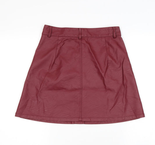 DEMIN CLUB Womens Purple  Polyethylene Bandage Skirt Size 10