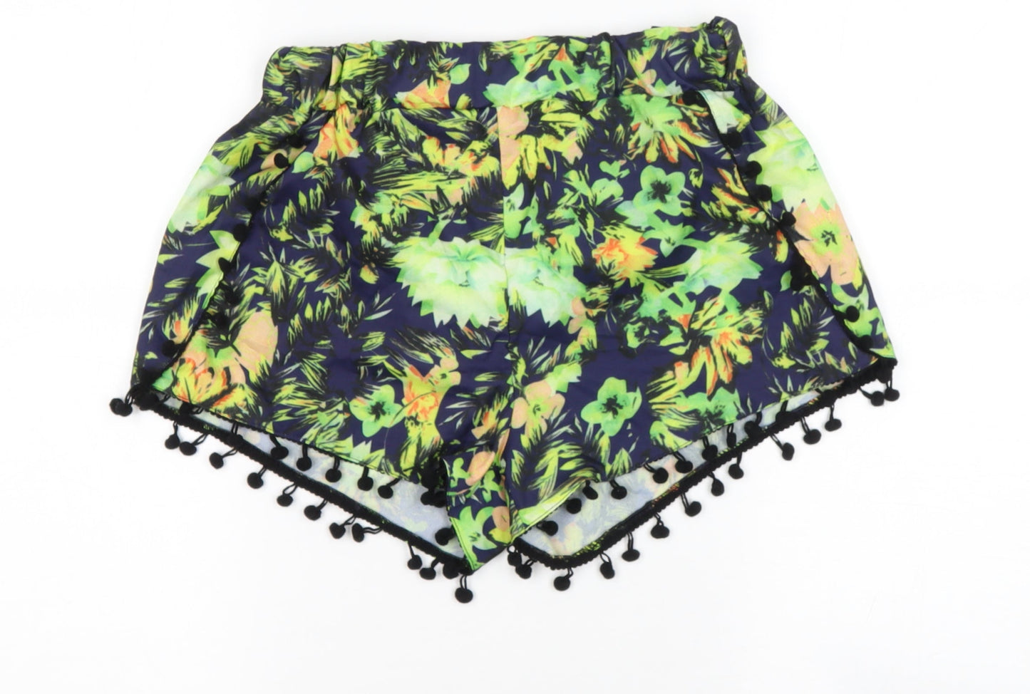 Preworn Womens Multicoloured  Polyester Hot Pants Shorts Size M  Regular