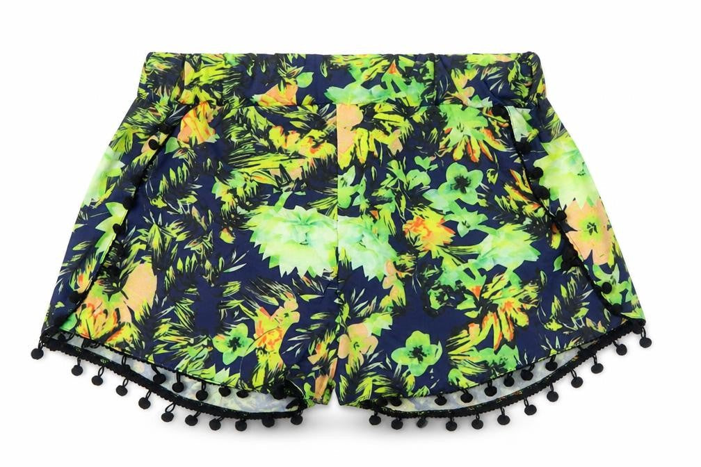 Preworn Womens Multicoloured  Polyester Hot Pants Shorts Size M  Regular
