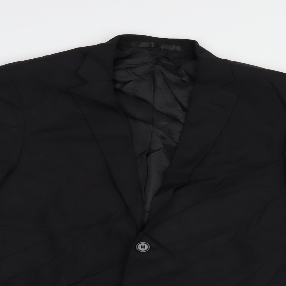 Cedarwood State Mens Black   Jacket Blazer Size 38  Button