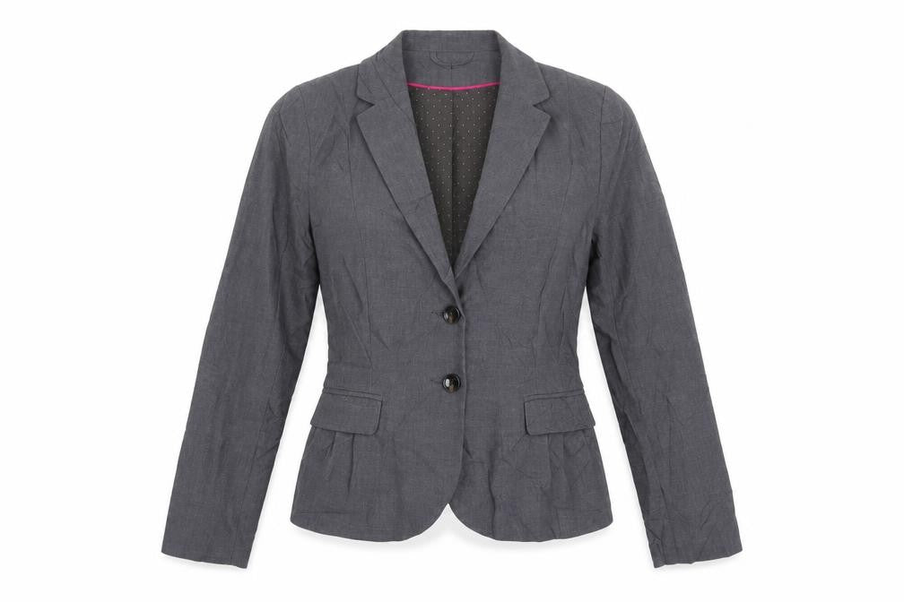 H&M Womens Grey   Jacket Blazer Size 8  Button