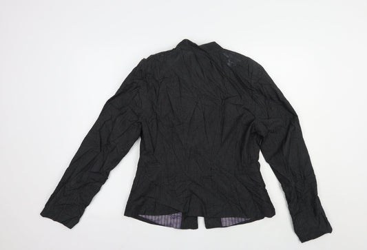 NEXT Womens Grey   Jacket Blazer Size 12  Hook & Eye