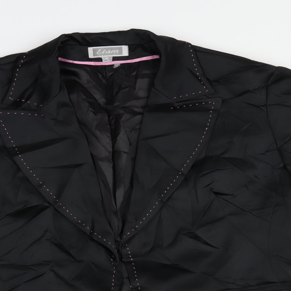 Etam Womens Black   Jacket Blazer Size 14