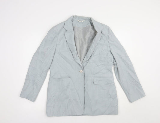 Berkertex Womens Grey   Jacket Blazer Size 12  Button