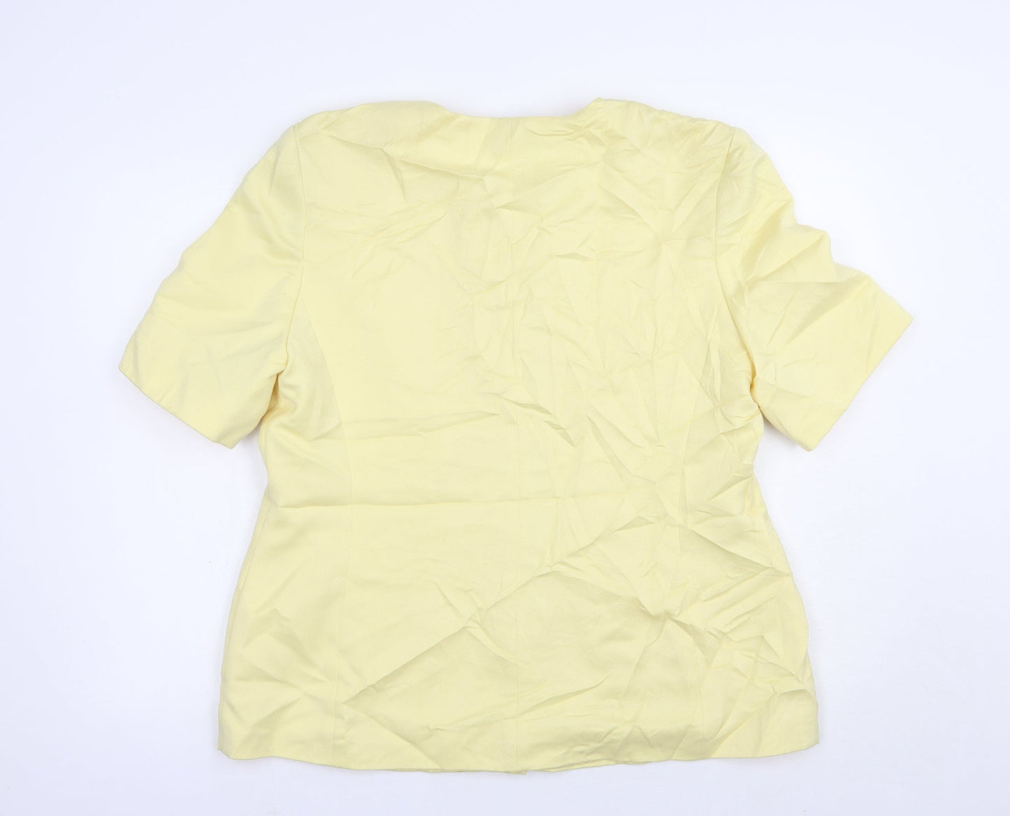 Affinity Womens Yellow   Jacket Blazer Size 16  Button