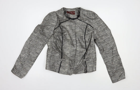 Savoir Womens Silver   Jacket Blazer Size 10