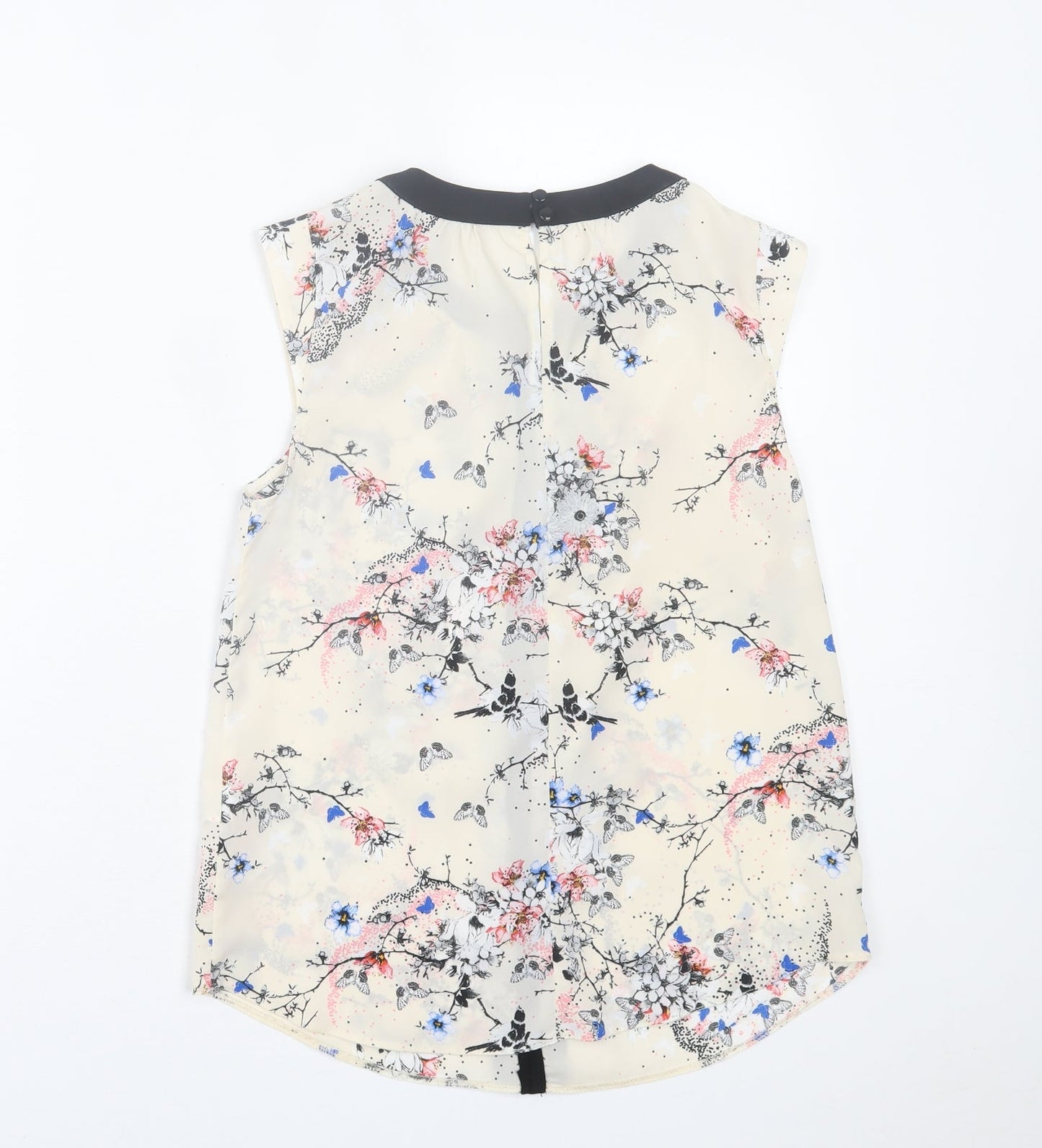 Red Herring Womens Multicoloured Floral Polyester Basic Tank Size 8 Crew Neck