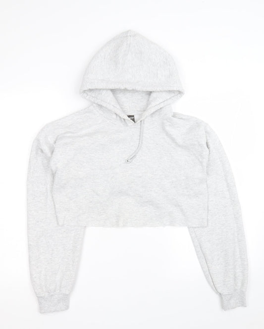 MISS EMPIRE Womens Grey  Polyester Pullover Hoodie Size 8  Pullover