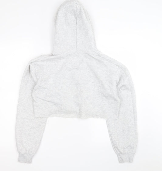 MISS EMPIRE Womens Grey  Polyester Pullover Hoodie Size 8  Pullover