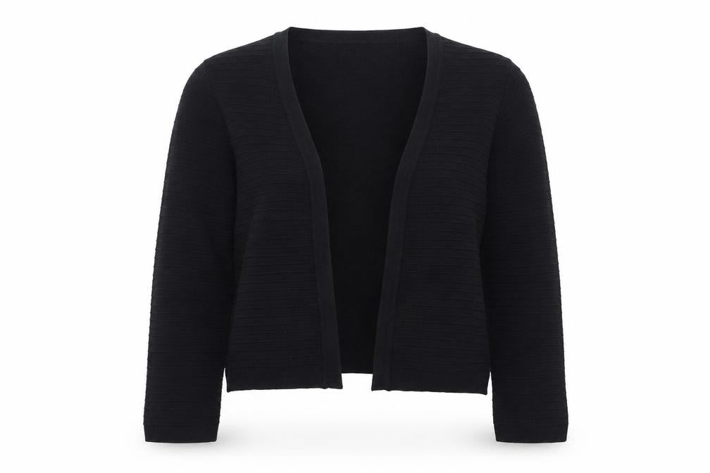 Roman  Womens Black V-Neck  Viscose Cardigan Jumper Size 10
