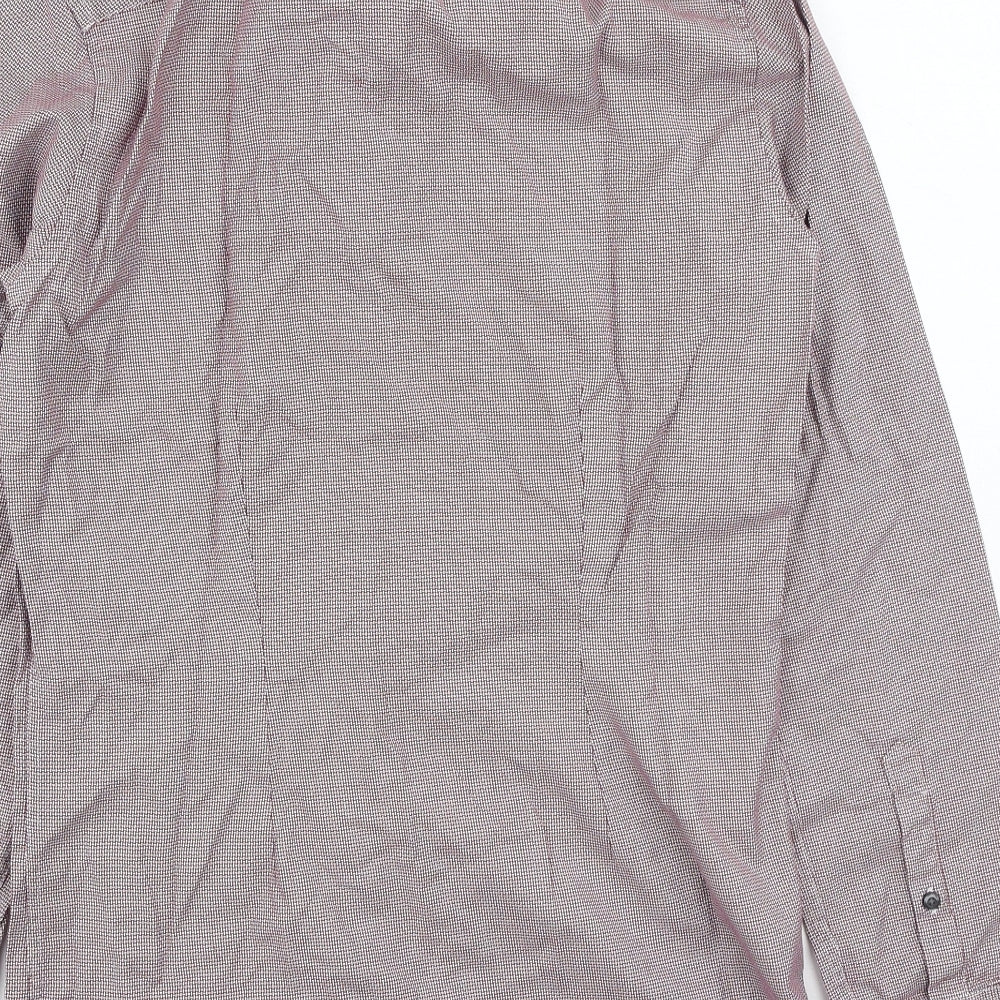 NEXT Mens Purple  Cotton  Button-Up Size 37 Collared