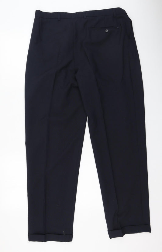 modern classics Womens Black  Cotton Trousers  Size 38 L32 in Regular