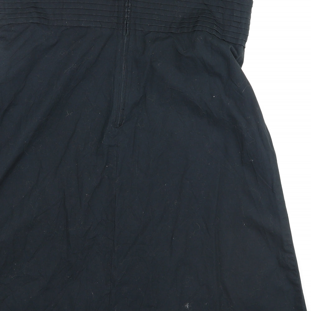 Gap  Womens Black  100% Cotton Fit & Flare  Size 14  Off the Shoulder