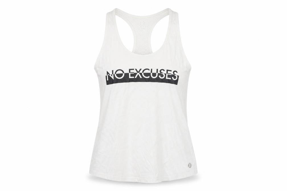 New Look Womens White  Polyester Basic Tank Size S Round Neck