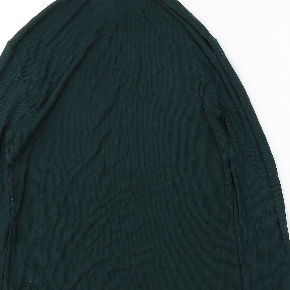 Matalan Womens Green Mock Neck  Viscose Pullover Jumper Size 14