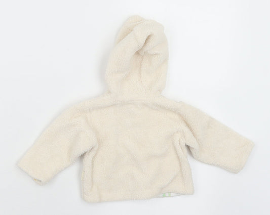 Pumpkin Patch Baby White Geometric Polyester Cardigan Jumper Size 0-3 Months  Button