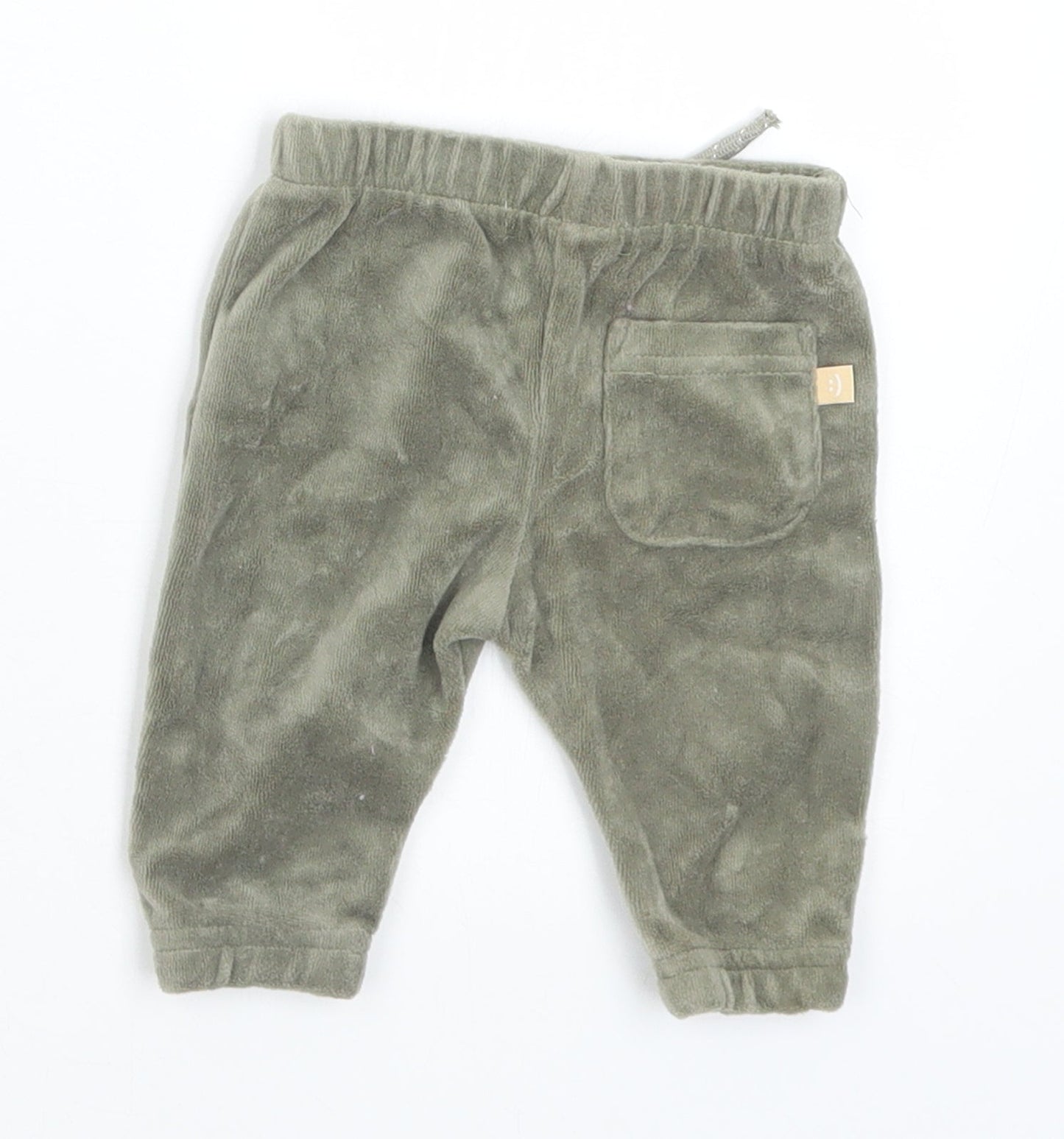Primark Baby Green  Cotton Jogger Leggings Size 0-3 Months  Drawstring