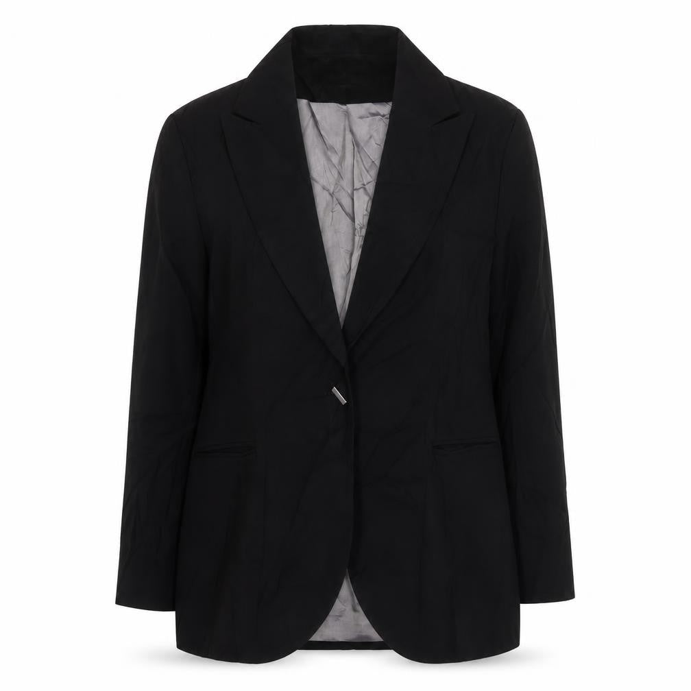 Ozone Womens Black  Polyester Jacket Suit Jacket Size S