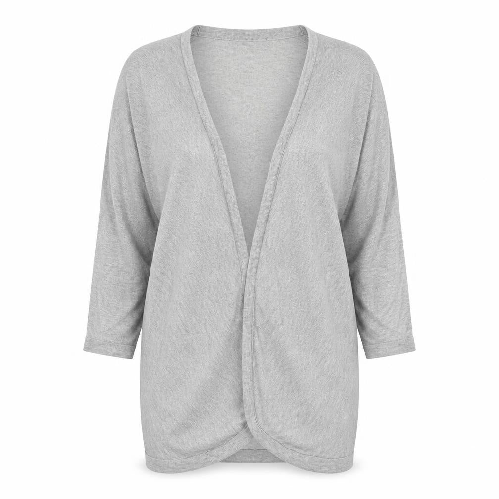 H&M Womens Grey V-Neck  Viscose Cardigan Jumper Size M