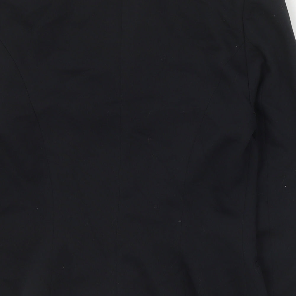 Halton Womens Black  Polyester Jacket Suit Jacket Size 12