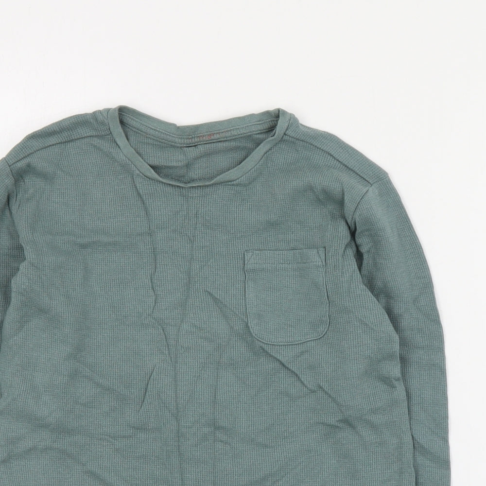 Dunnes Boys Blue Round Neck  Cotton Pullover Jumper Size 8-9 Years  Pullover