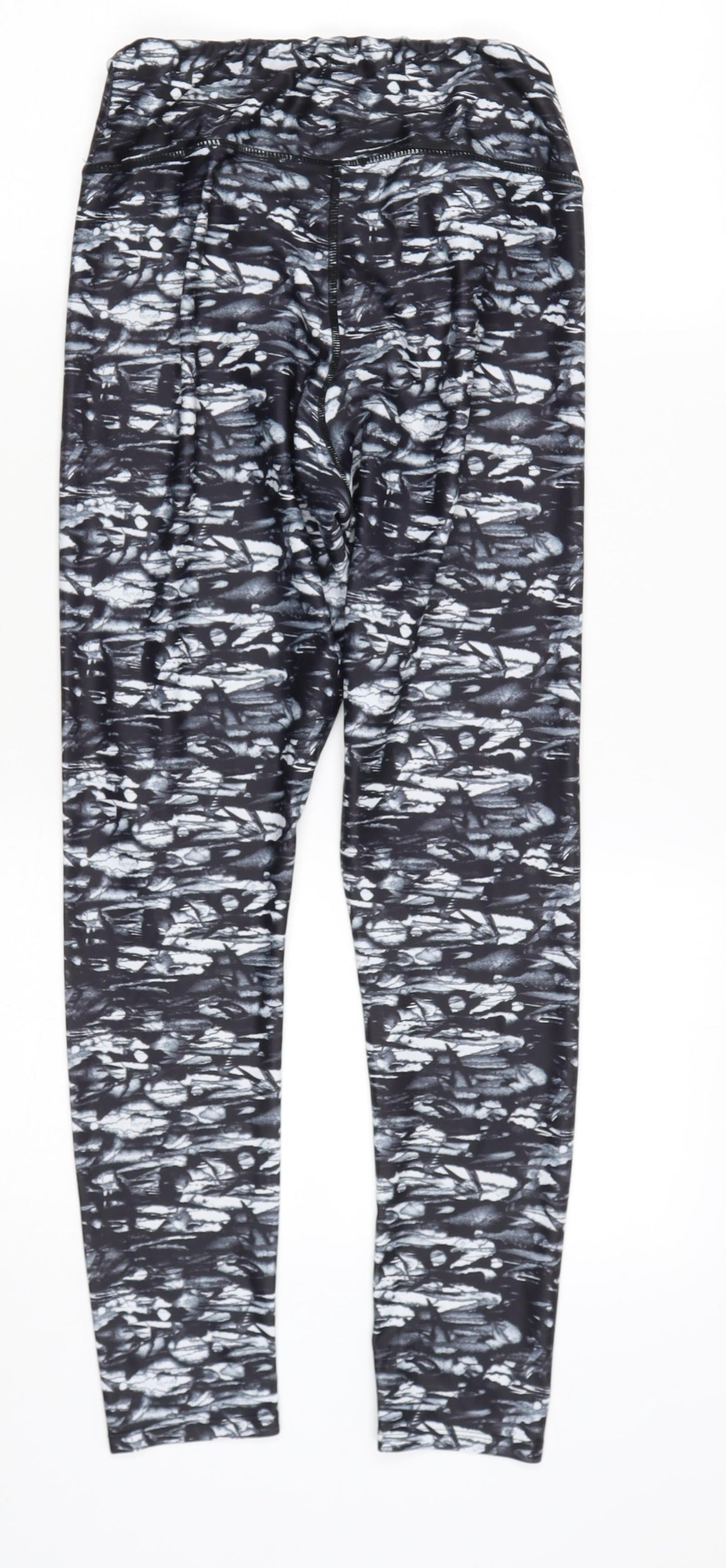 Preworn Womens Black  Polyester Jegging Trousers Size 8 L24 in Regular