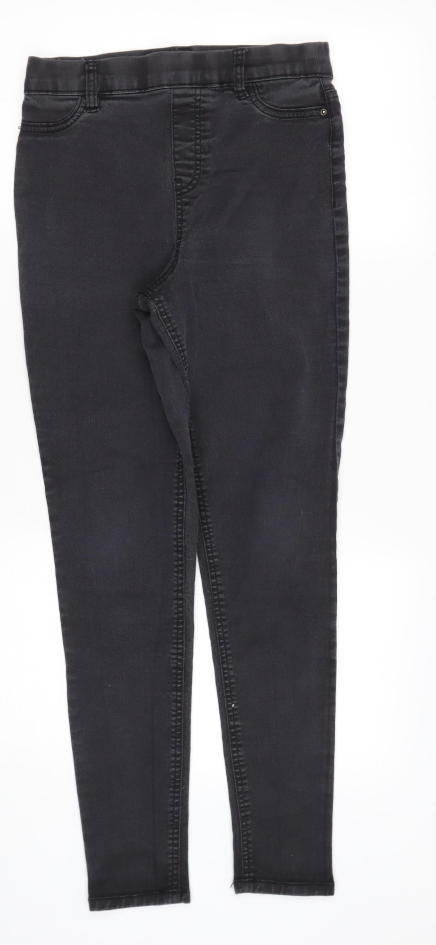 TESCO Womens Black  Cotton Skinny Jeans Size 10 L26 in Regular