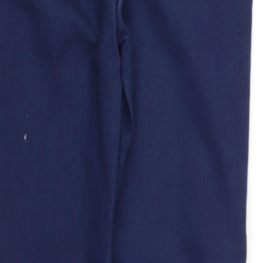 Dunnes Stores Womens Blue  Cotton Harem Trousers Size M L27 in Regular