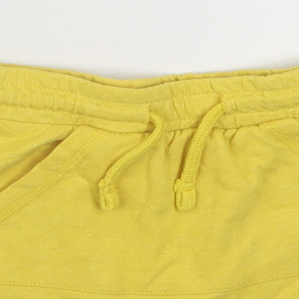 Matalan Boys Yellow  Cotton Jogger Trousers Size 12-18 Months  Tie
